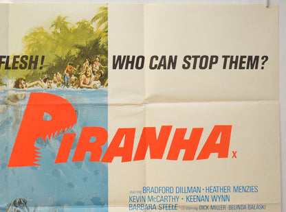 PIRANHA (Top Right) Cinema Quad Movie Poster 