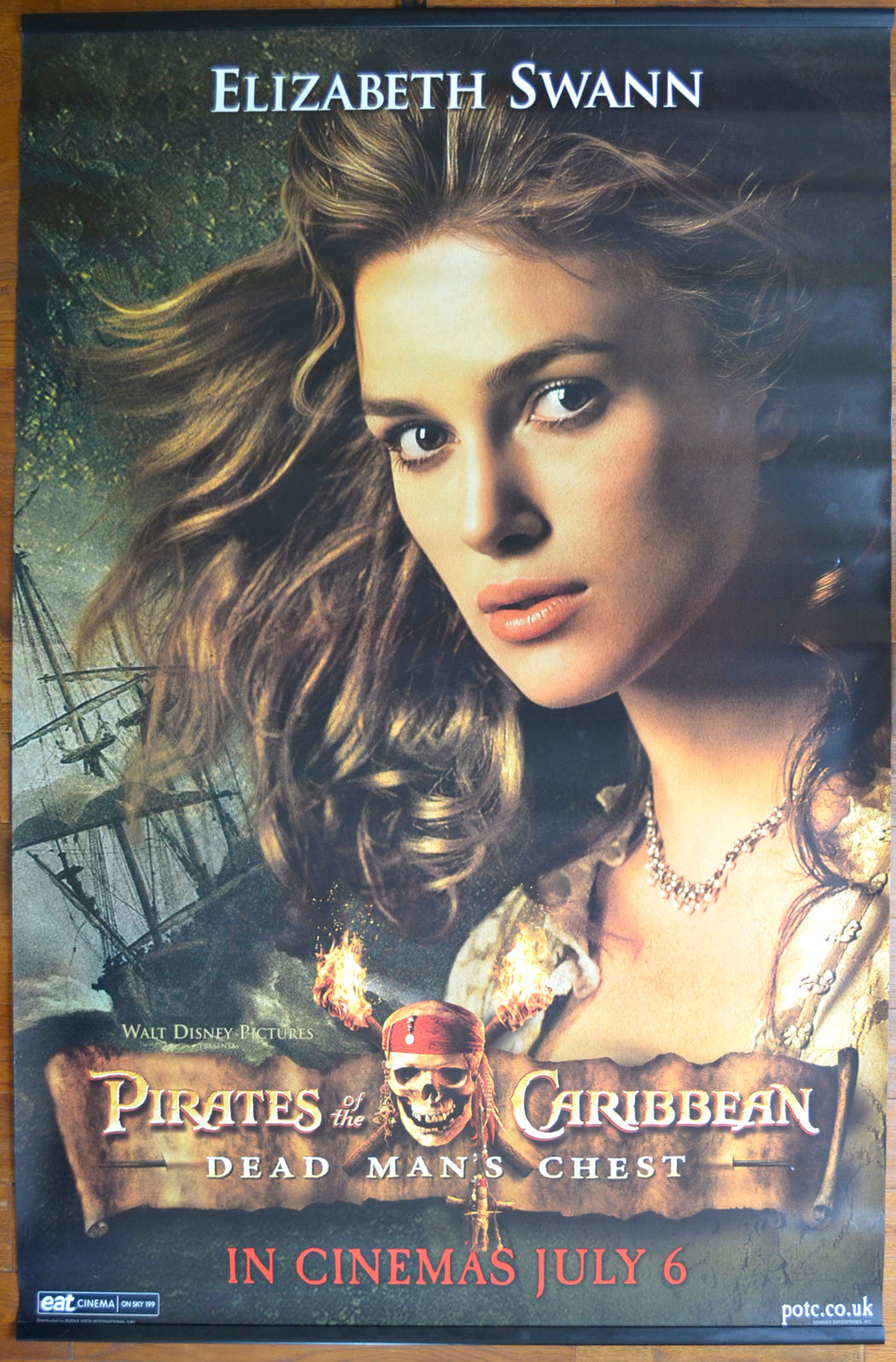 PIRATES OF THE CARIBBEAN - DEAD MAN’S CHEST Cinema BANNER – Elizabeth Swann Banner 