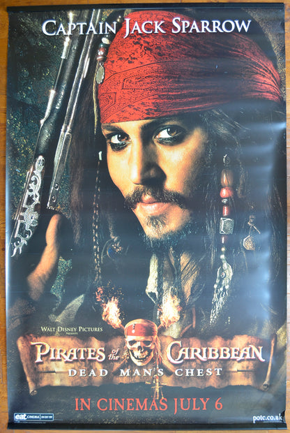 PIRATES OF THE CARIBBEAN - DEAD MAN’S CHEST Cinema BANNER – Captain Jack Sparrow Banner 