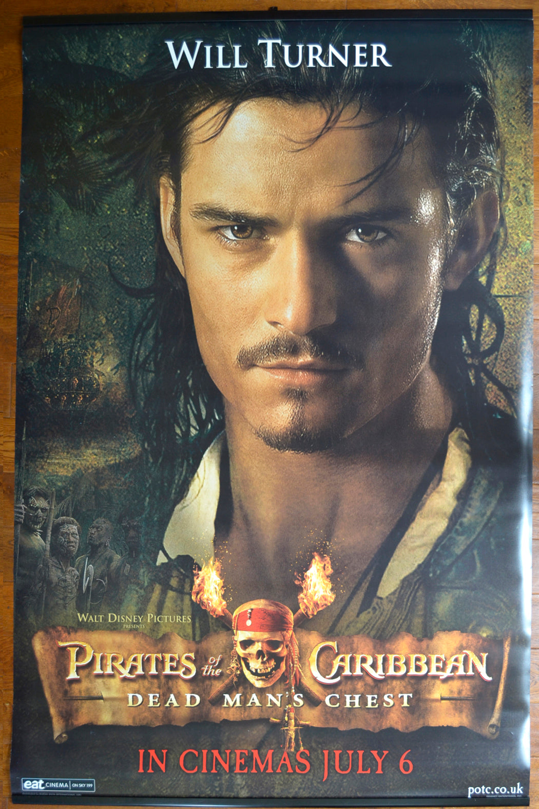 PIRATES OF THE CARIBBEAN - DEAD MAN’S CHEST Cinema BANNER – Will Turner Banner 