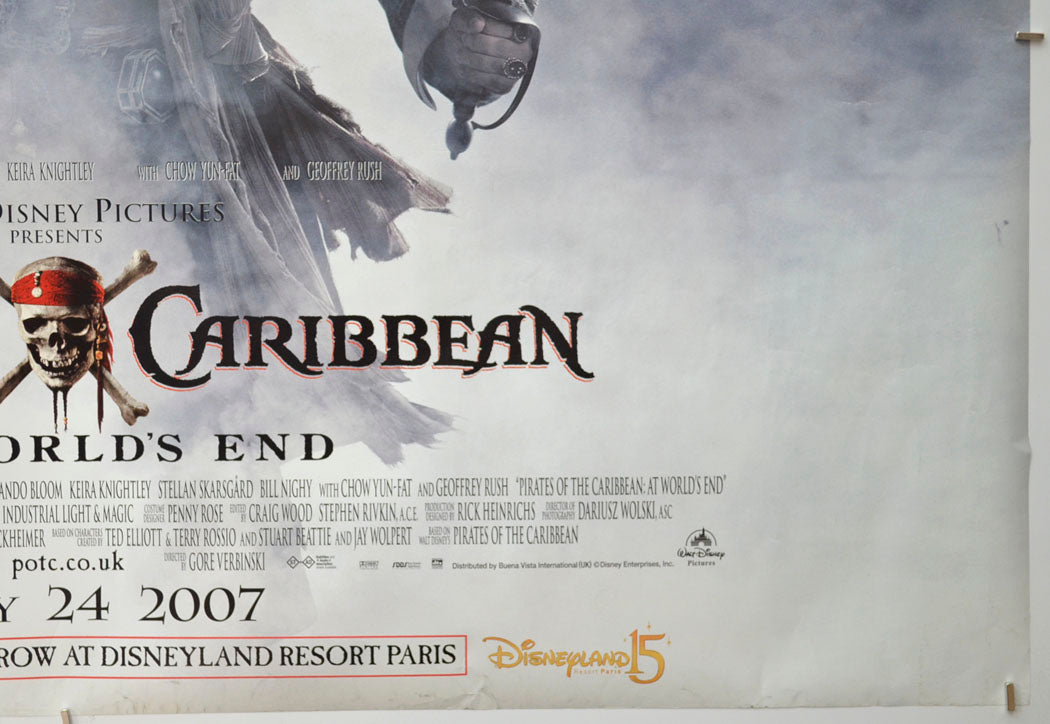 PIRATES OF THE CARIBBEAN : AT WORLD’S END (Bottom Right) Cinema Quad Movie Poster 