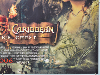 Pirates Of The Caribbean : Dead Man's Chest (Bottom Right) Cinema Quad Movie Poster 