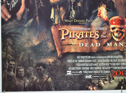 Pirates Of The Caribbean : Dead Man's Chest (Bottom Left) Cinema Quad Movie Poster 