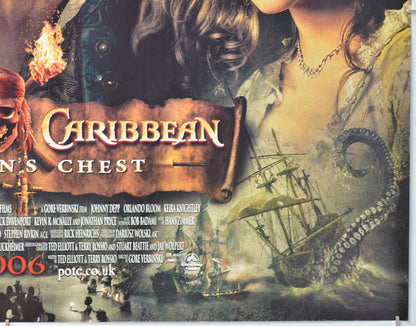 Pirates Of The Caribbean : Dead Man's Chest (Bottom Right) Cinema Quad Movie Poster 