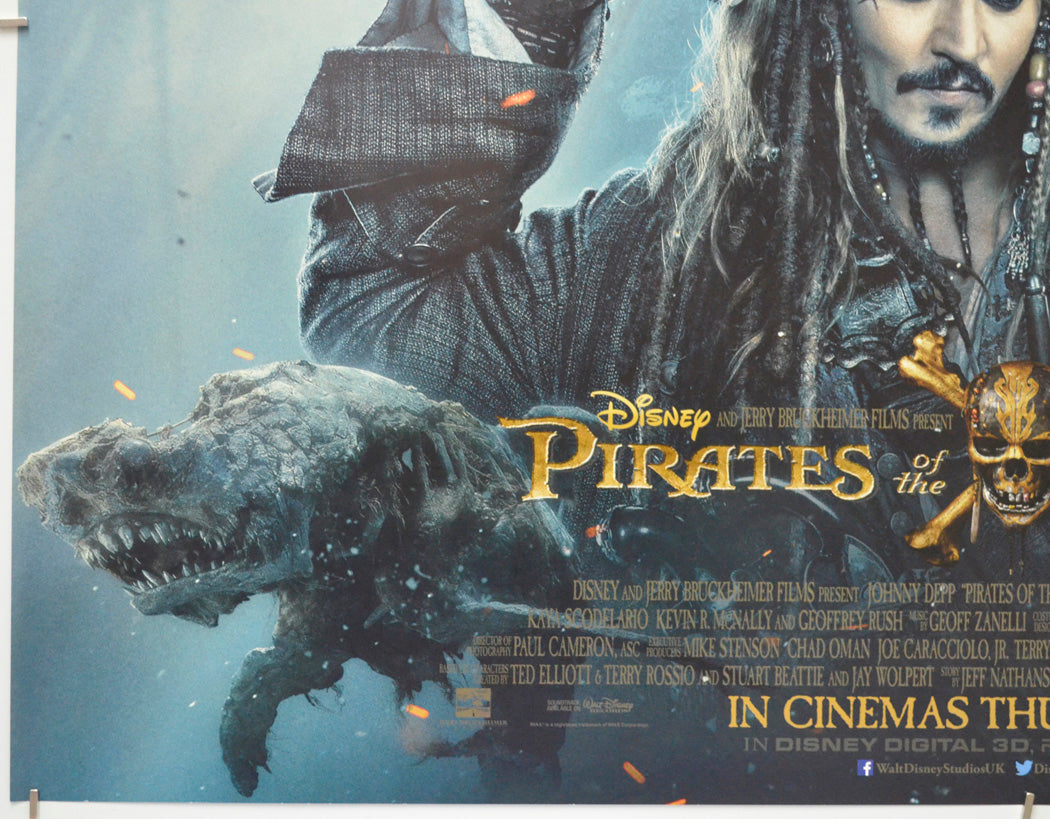 Pirates Of The Caribbean : Salazar's Revenge (Bottom Left) Cinema Quad Movie Poster 