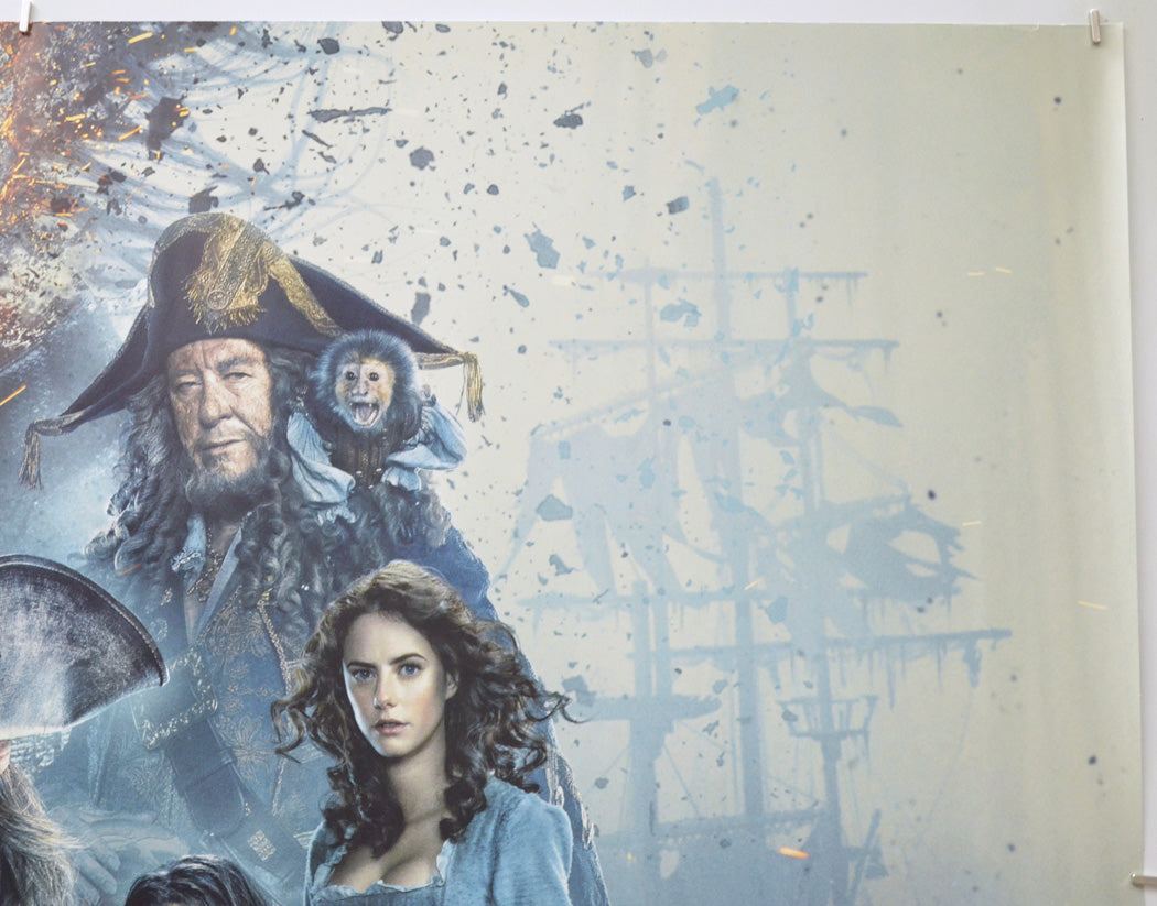 Pirates Of The Caribbean : Salazar's Revenge (Top Right) Cinema Quad Movie Poster 