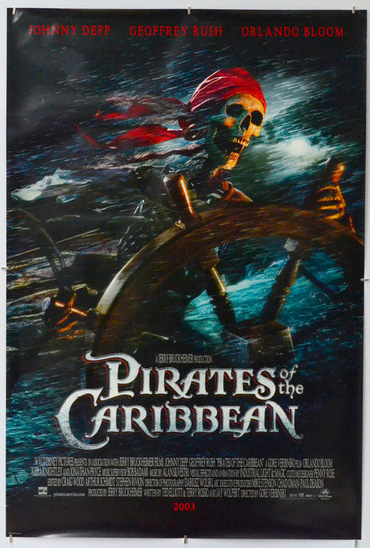 Pirates Of The Caribbean : The Curse Of The Black Pearl - Original One Sheet Poster - Film Poster - Movie Poster 