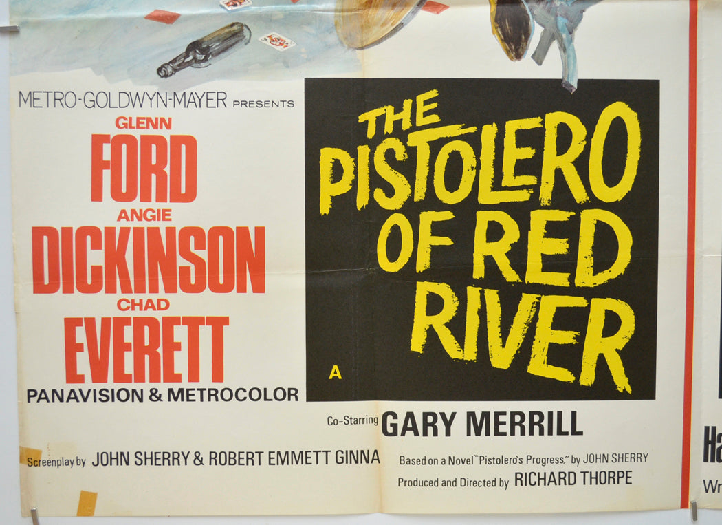 THE PISTOLERO OF RED RIVER / THREE BITES OF THE APPLE (Bottom Left) Cinema Quad Movie Poster 