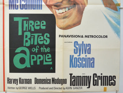 THE PISTOLERO OF RED RIVER / THREE BITES OF THE APPLE (Bottom Right) Cinema Quad Movie Poster 