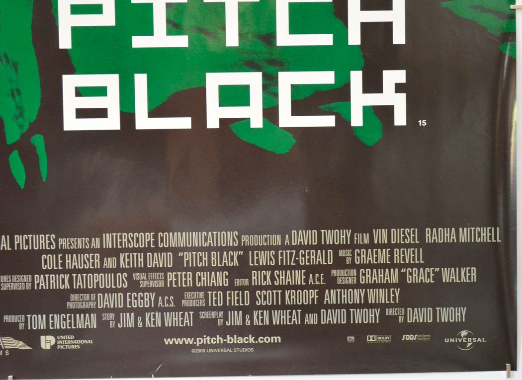 PITCH BLACK (Bottom Right) Cinema Quad Movie Poster 