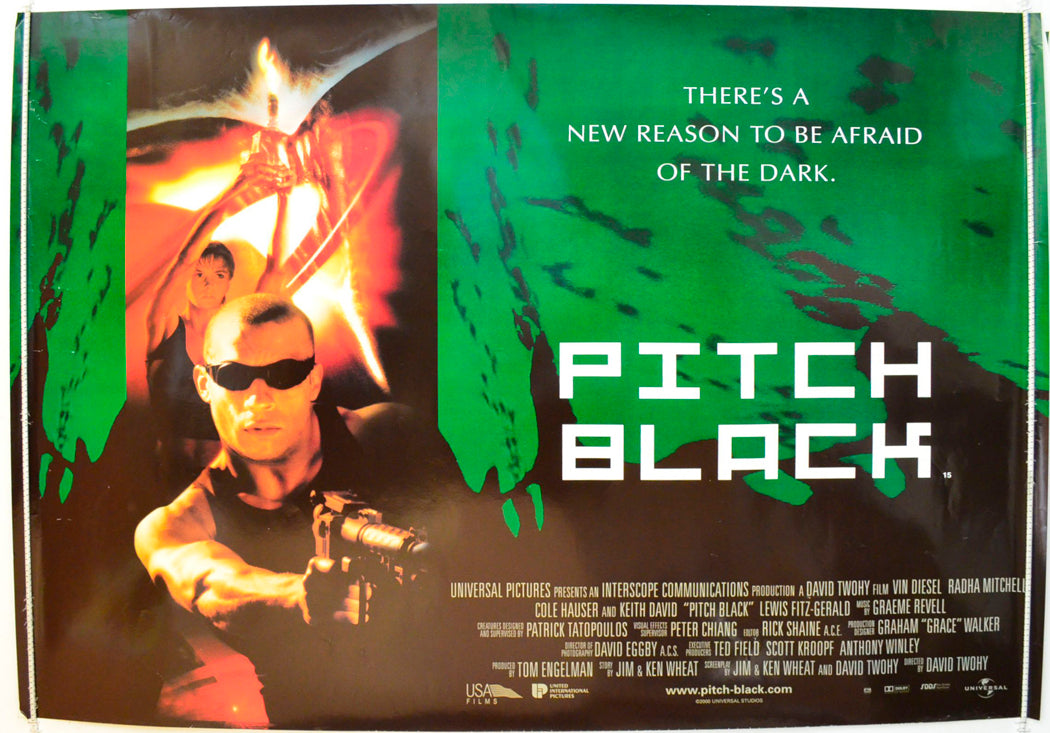 Pitch Black Original British Quad Poster - Film Poster - Movie Poster 