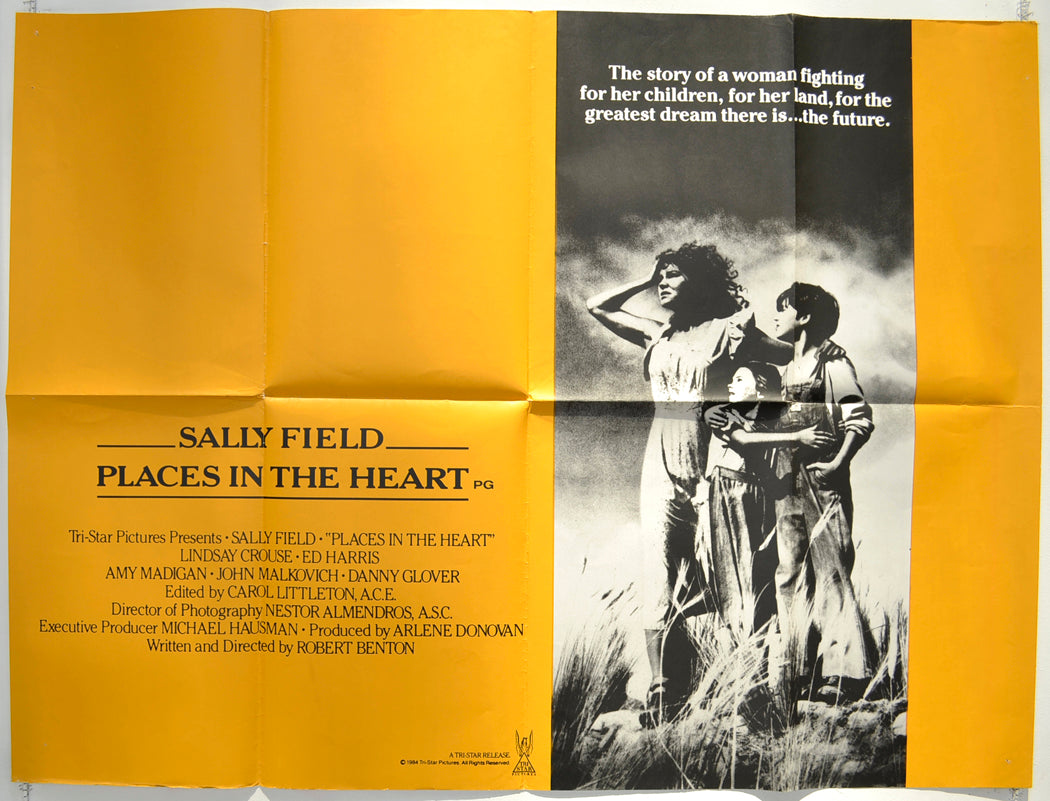 Places In The Heart  Original Quad Poster - Film Poster - Movie Poster 