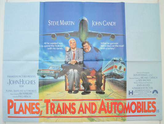 Planes, Trains And Automobiles  Original British Quad Poster - Film Poster - Movie Poster 