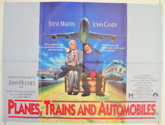 Planes, Trains And Automobiles Original Quad Poster - Film Poster - Movie Poster  