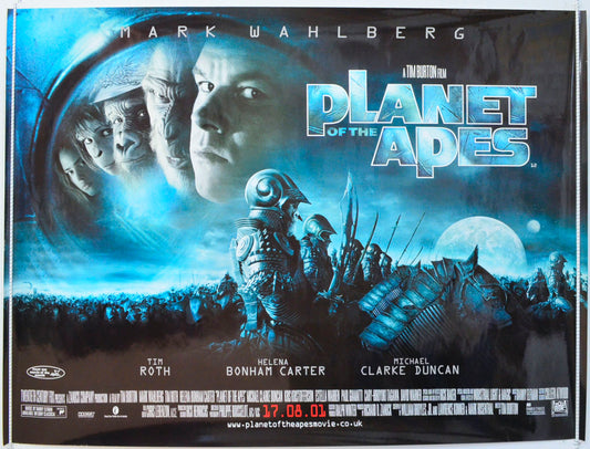 Planet Of The Apes  Original British Quad Poster - Film Poster - Movie Poster 