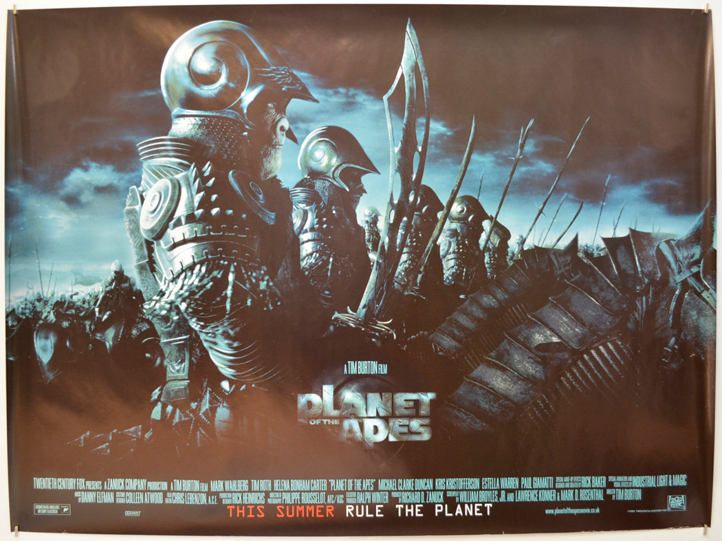 Planet Of The Apes  (Teaser / Advance Version 2) Original Quad Poster - Film Poster - Movie Poster  