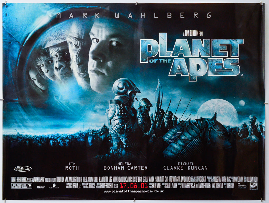 Planet Of The Apes - Original Quad Poster - Film Poster - Movie Poster