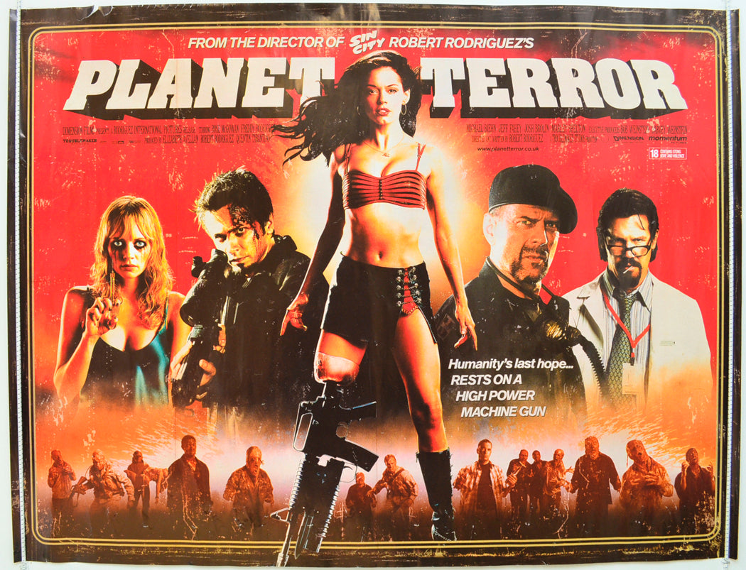 Planet Terror Original Quad Poster - Film Poster - Movie Poster  