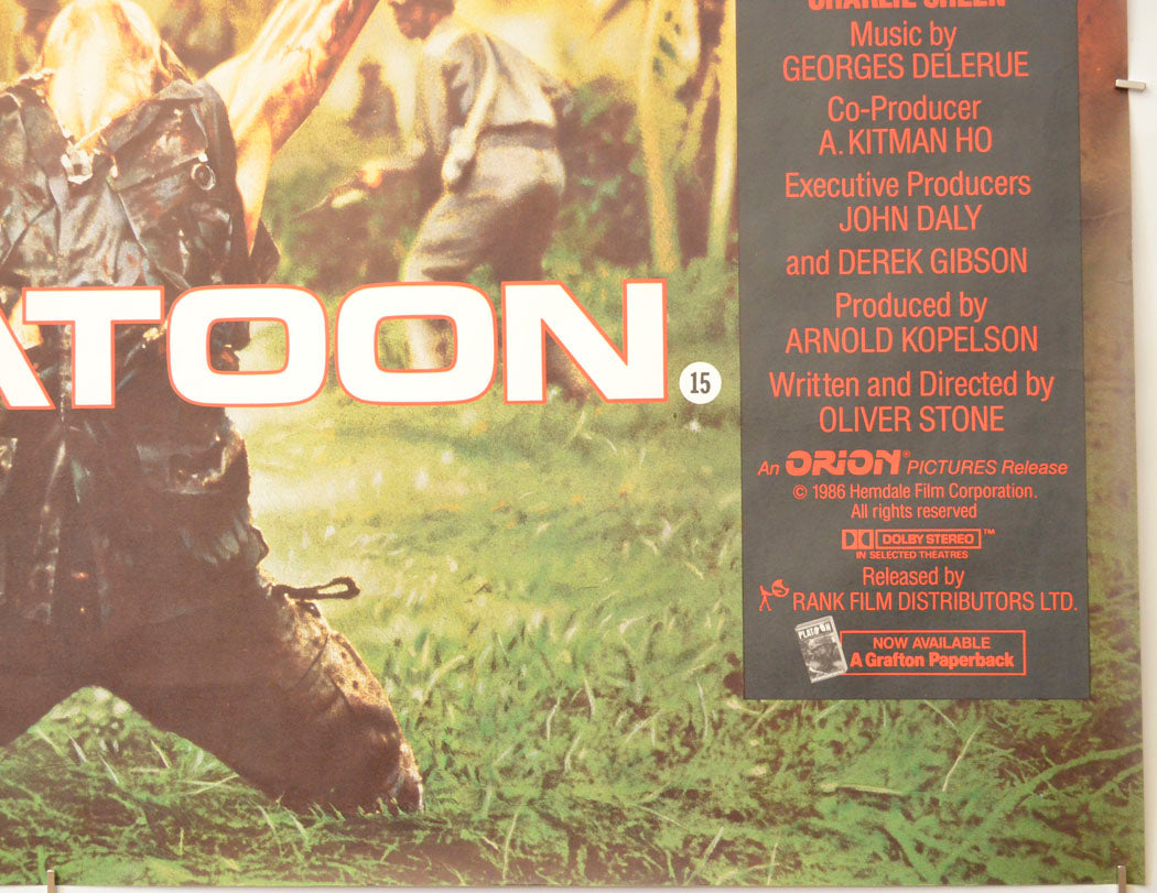 PLATOON (Bottom Right) Cinema Quad Movie Poster 