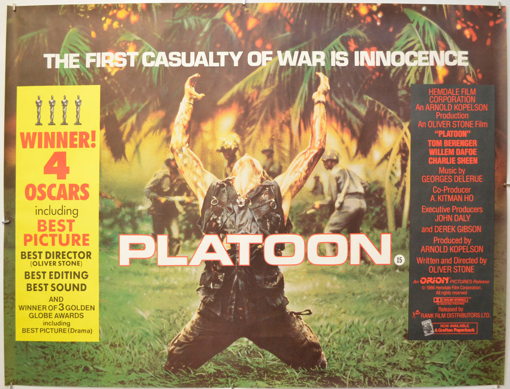 Platoon Original Quad Poster - Film Poster - Movie Poster