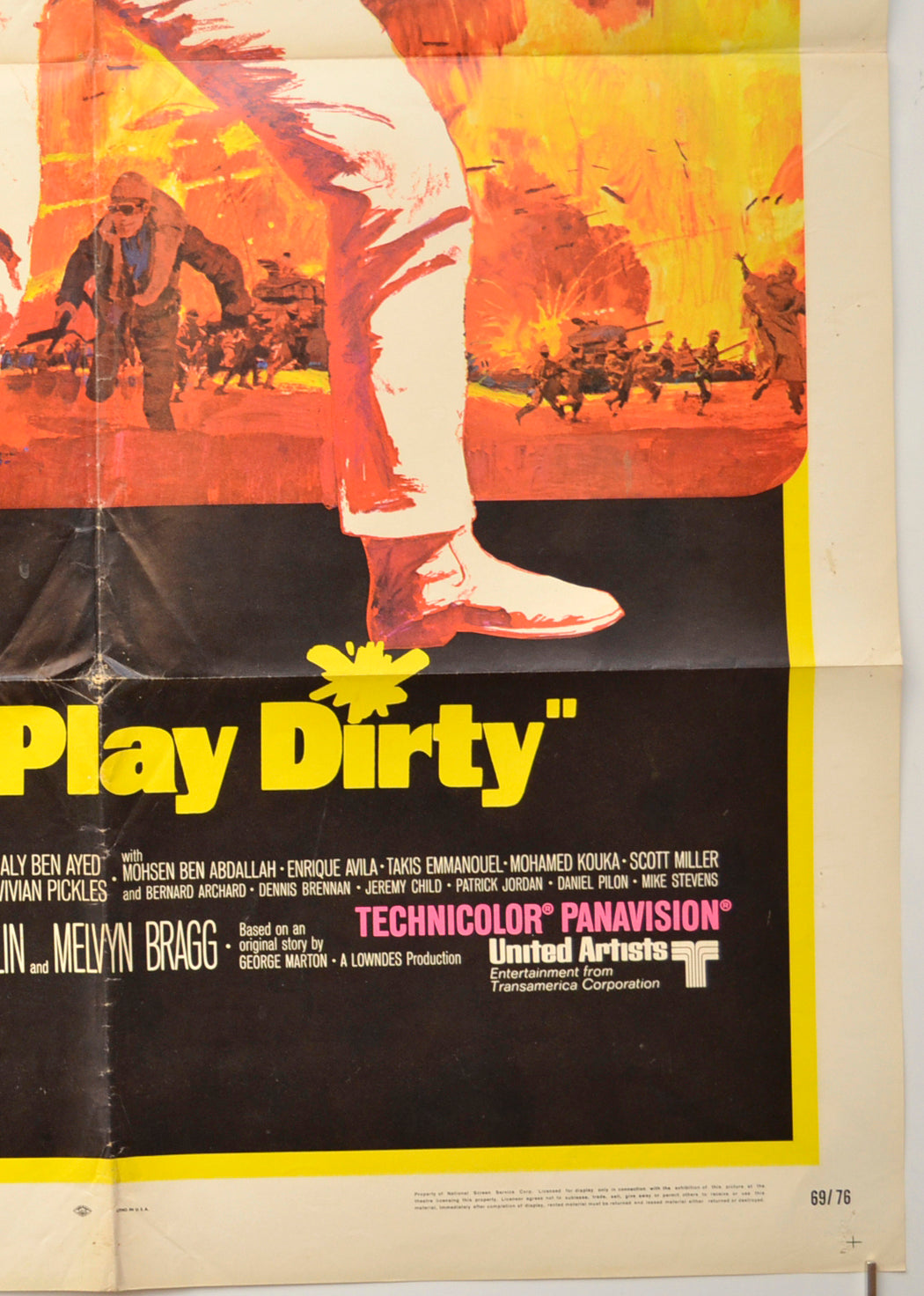 PLAY DIRTY (Bottom Right) Cinema One Sheet Movie Poster 