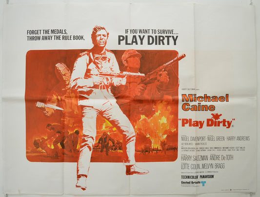 Play Dirty   Original Quad Poster - Film Poster - Movie Poster 
