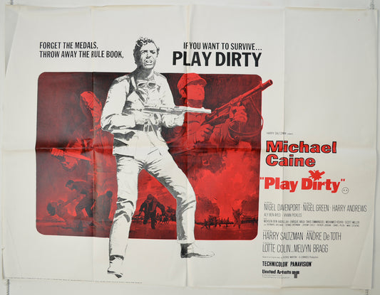 Play Dirty   Original Quad Poster - Film Poster - Movie Poster 