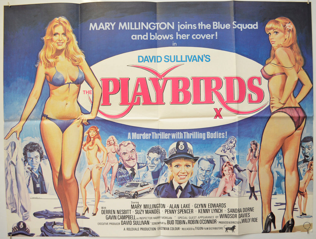 The Playbirds Original Quad Poster - Film Poster - Movie Poster