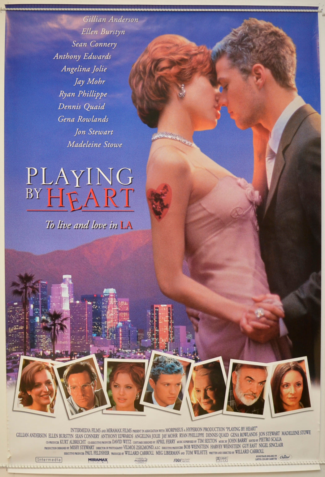 Playing By Heart  Original One Sheet Poster - Film Poster - Movie Poster 