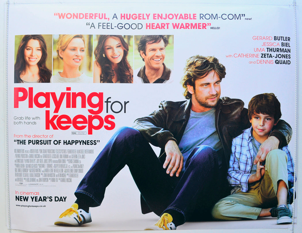 Playing For Keeps  Original British Quad Poster - Film Poster - Movie Poster 