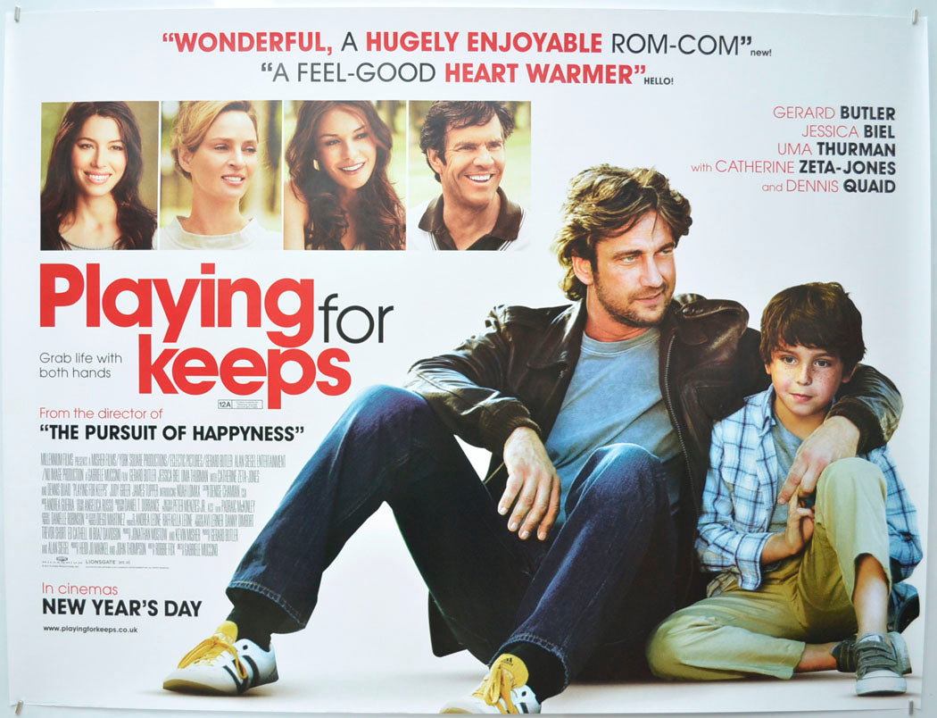 Playing For Keeps  Original Quad Poster - Film Poster - Movie Poster