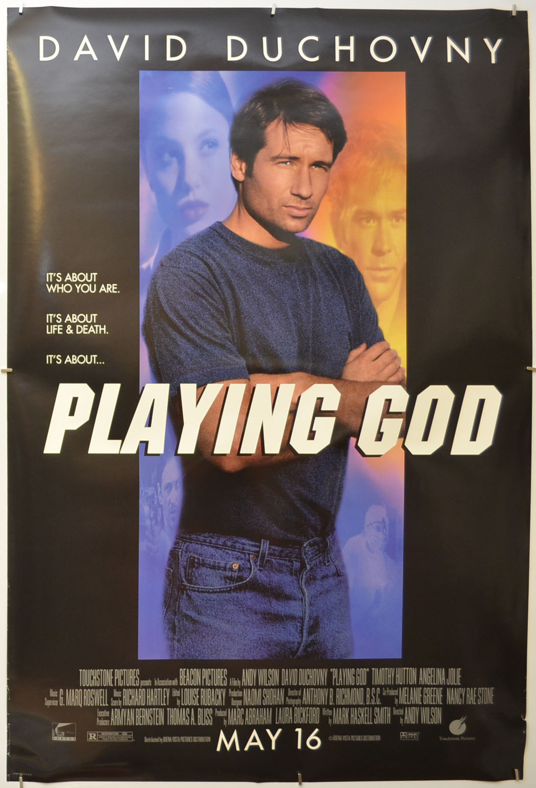 Playing God (Teaser / Advance Version) Original One Sheet Poster - Film Poster - Movie Poster