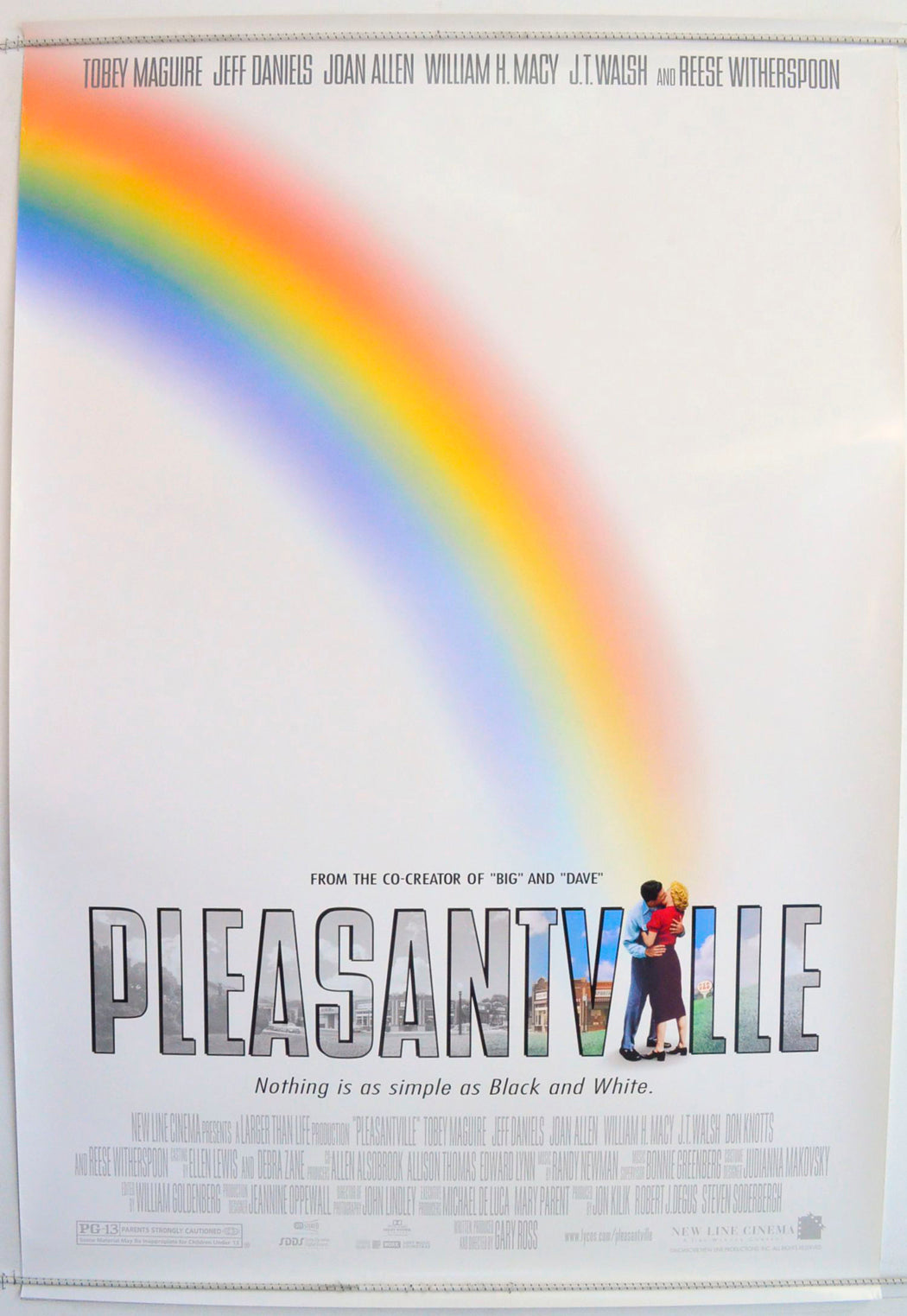 Pleasantville Original One Sheet Poster - Film Poster - Movie Poster 