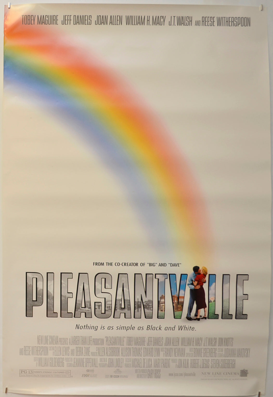 Pleasantville Original One Sheet Poster - Film Poster - Movie Poster  