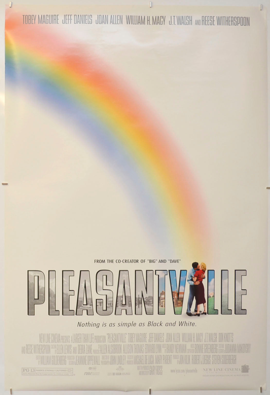 Pleasantville Original One Sheet Poster - Film Poster - Movie Poster