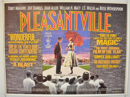 Pleasantville  Original Quad Poster - Film Poster - Movie Poster