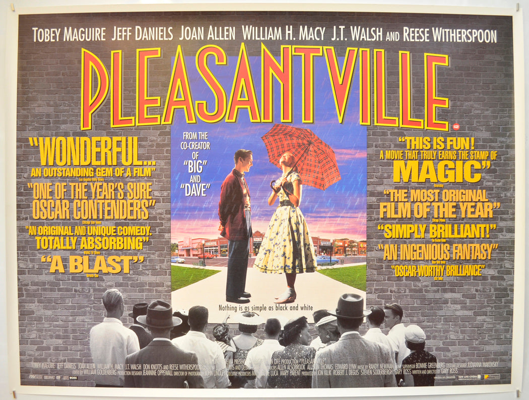 Pleasantville Original Quad Poster - Film Poster - Movie Poster