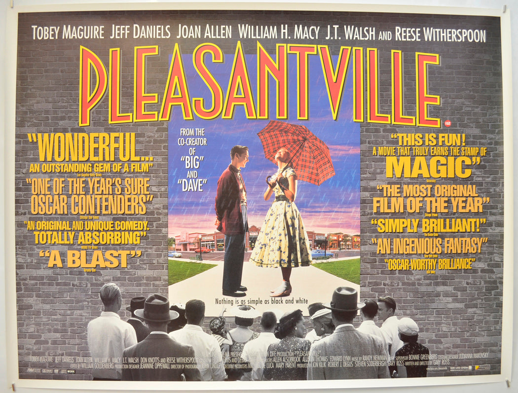 Pleasantville Original Quad Poster - Film Poster - Movie Poster