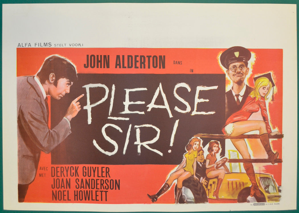 Please Sir! Original Belgian Poster - Film Poster - Movie Poster  