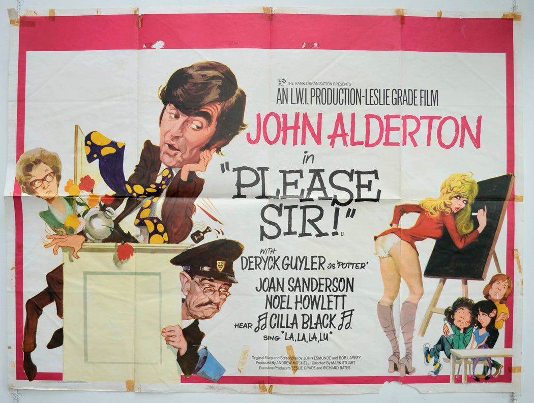 Please Sir!  Original British Quad Poster - Film Poster - Movie Poster 