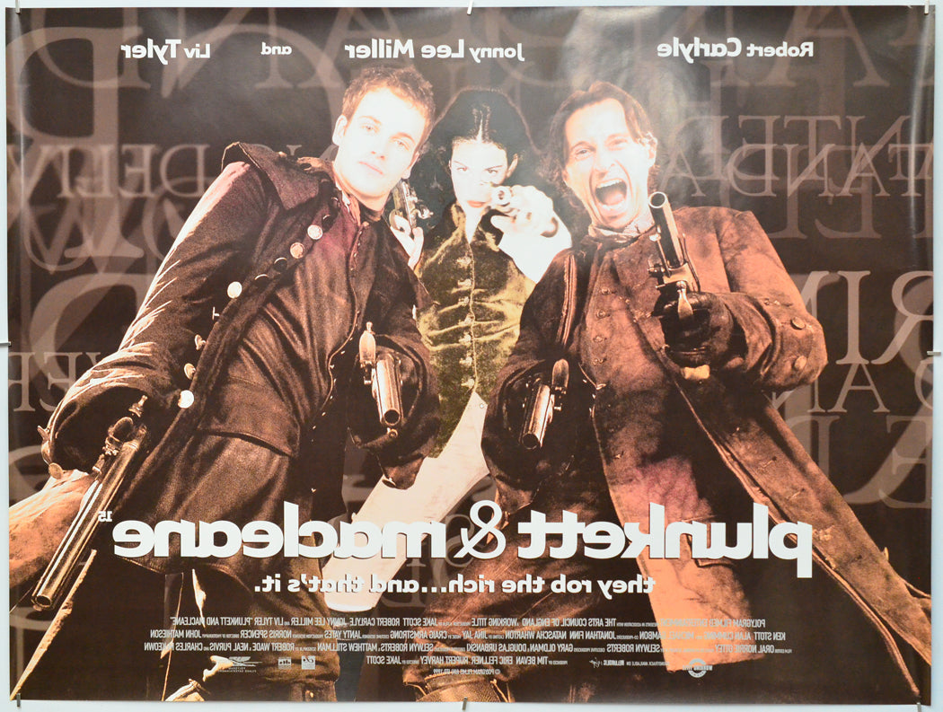 Plunkett And Macleane (Back) Cinema Quad Movie Poster 