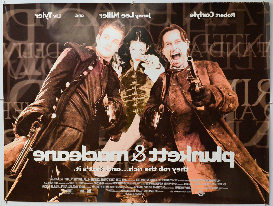 Plunkett And Macleane (Back) Cinema Quad Movie Poster 