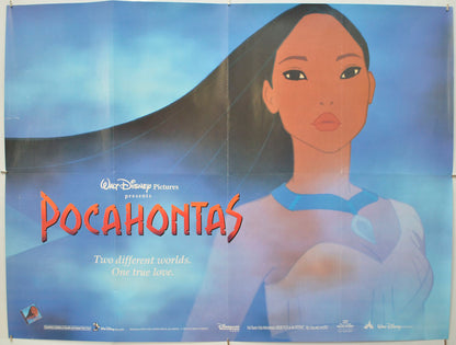 Pocahontas (Teaser / Advance Version)  Original Quad Poster - Film Poster - Movie Poster