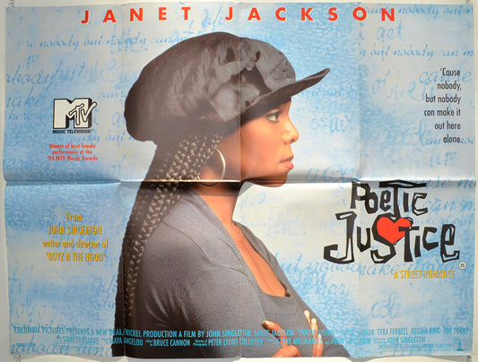 Poetic Justice  Original Quad Poster - Film Poster - Movie Poster 