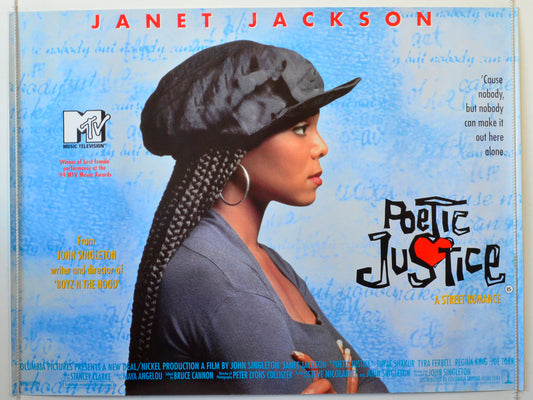 Poetic Justice Original British Quad Poster - Movie Poster