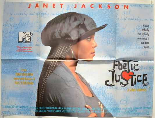 Poetic Justice  Original Quad Poster - Film Poster - Movie Poster 