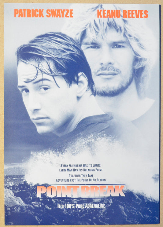 Point Break Original 6 Page Cinema Exhibitors Campaign Press Book (UK)