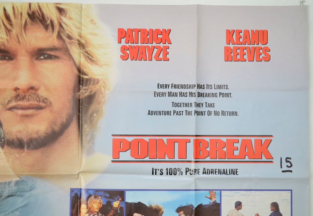 POINT BREAK (Top Right) Cinema Quad Movie Poster 