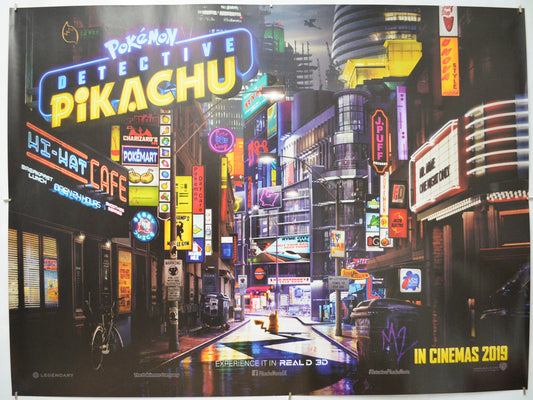 Pokemon Detective Pikachu - Original Quad Poster - Film Poster - Movie Poster
