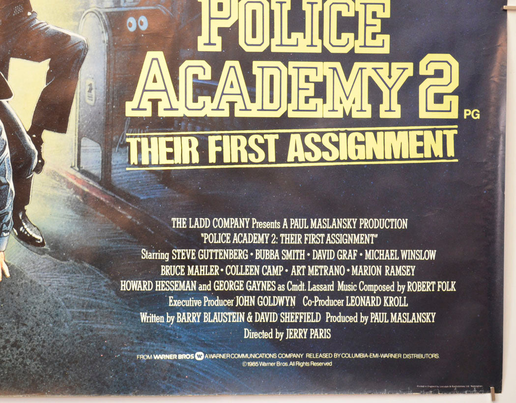 POLICE ACADEMY 2 (Bottom Right) Cinema Quad Movie Poster 